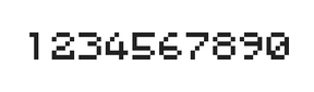 5×6数字点阵字体 ddN56AB0513