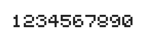 5×6数字点阵字体 ddN56AB0514