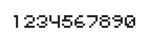 5×6数字点阵字体 ddN56AB0517