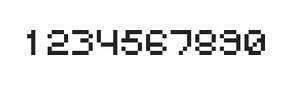 5×6数字点阵字体 ddN56AB0518
