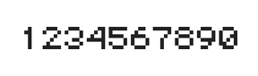 5×6数字点阵字体 ddN56AB0523