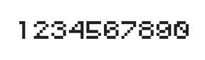 5×6数字点阵字体 ddN56AB0525