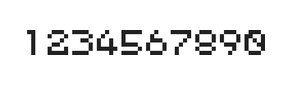 5×6数字点阵字体 ddN56AB0526