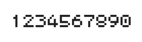 5×6数字点阵字体 ddN56AB0527