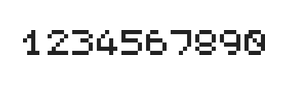 5×6数字点阵字体 ddN56AB0530