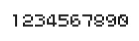 5×6数字点阵字体 ddN56AB0544