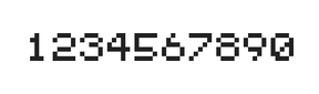 5×6数字点阵字体 ddN56AB0551