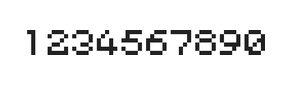 5×6数字点阵字体 ddN56AB0555