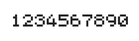 5×6数字点阵字体 ddN56AB0561
