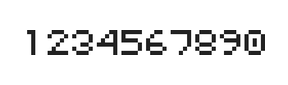 5×6数字点阵字体 ddN56AB0564