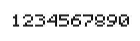 5×6数字点阵字体 ddN56AB0566