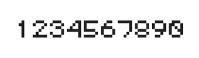 5×6数字点阵字体 ddN56AB0569