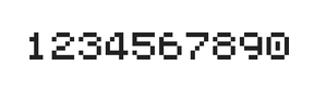 5×6数字点阵字体 ddN56AB0571