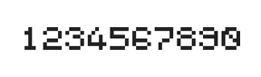 5×6数字点阵字体 ddN56AB0575