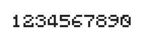 5×6数字点阵字体 ddN56AB0591