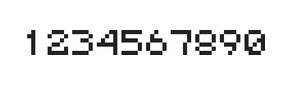 5×6数字点阵字体 ddN56AB0597