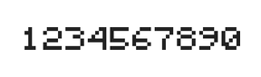 5×6数字点阵字体 ddN56AB0601