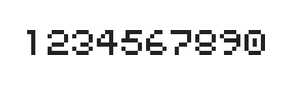 5×6数字点阵字体 ddN56AB0602
