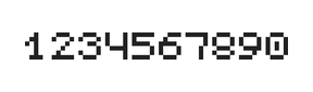 5×6数字点阵字体 ddN56AB0604