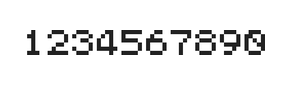 5×6数字点阵字体 ddN56AB0606
