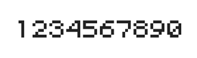 5×6数字点阵字体 ddN56AB0607