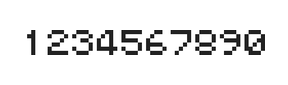 5×6数字点阵字体 ddN56AB0608