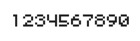 5×6数字点阵字体 ddN56AB0611