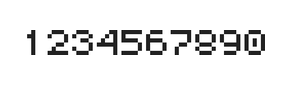 5×6数字点阵字体 ddN56AB0612