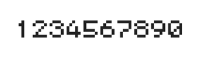 5×6数字点阵字体 ddN56AB0613