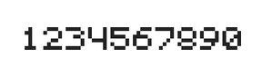 5×6数字点阵字体 ddN56AB0615