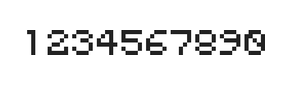 5×6数字点阵字体 ddN56AB0624