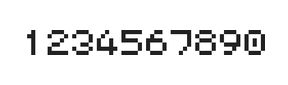 5×6数字点阵字体 ddN56AB0626