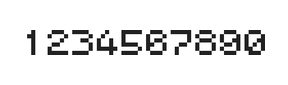 5×6数字点阵字体 ddN56AB0628
