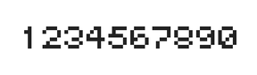 5×6数字点阵字体 ddN56AB0630