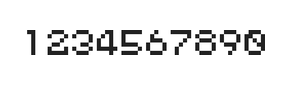 5×6数字点阵字体 ddN56AB0634
