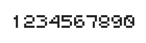 5×6数字点阵字体 ddN56AB0635