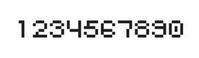 5×6数字点阵字体 ddN56AB0645