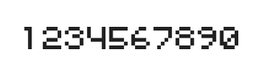 5×6数字点阵字体 ddN56AB0651