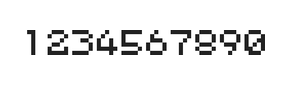 5×6数字点阵字体 ddN56AB0656
