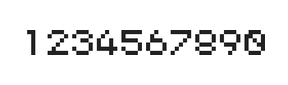 5×6数字点阵字体 ddN56AB0663