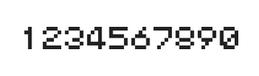 5×6数字点阵字体 ddN56AB0665