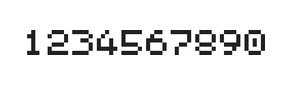 5×6数字点阵字体 ddN56AB0669