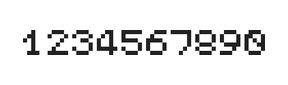 5×6数字点阵字体 ddN56AB0678