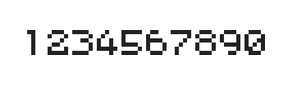 5×6数字点阵字体 ddN56AB0684