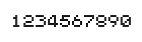 5×6数字点阵字体 ddN56AB0689