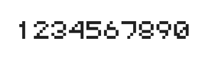 5×6数字点阵字体 ddN56AB0696