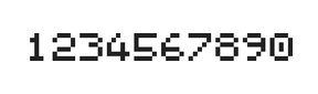 5×6数字点阵字体 ddN56AB0699