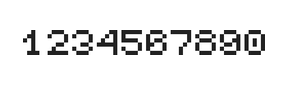 5×6数字点阵字体 ddN56AB0707
