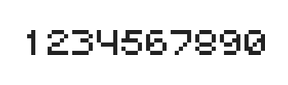 5×6数字点阵字体 ddN56AB0712