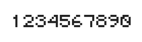 5×6数字点阵字体 ddN56AB0713